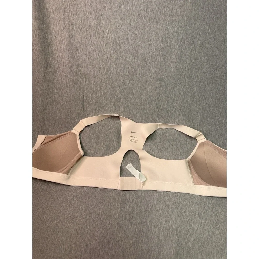 Nike Dri-FIT High Support Sports Bra Women's Small A-C Front Zip Light Pink